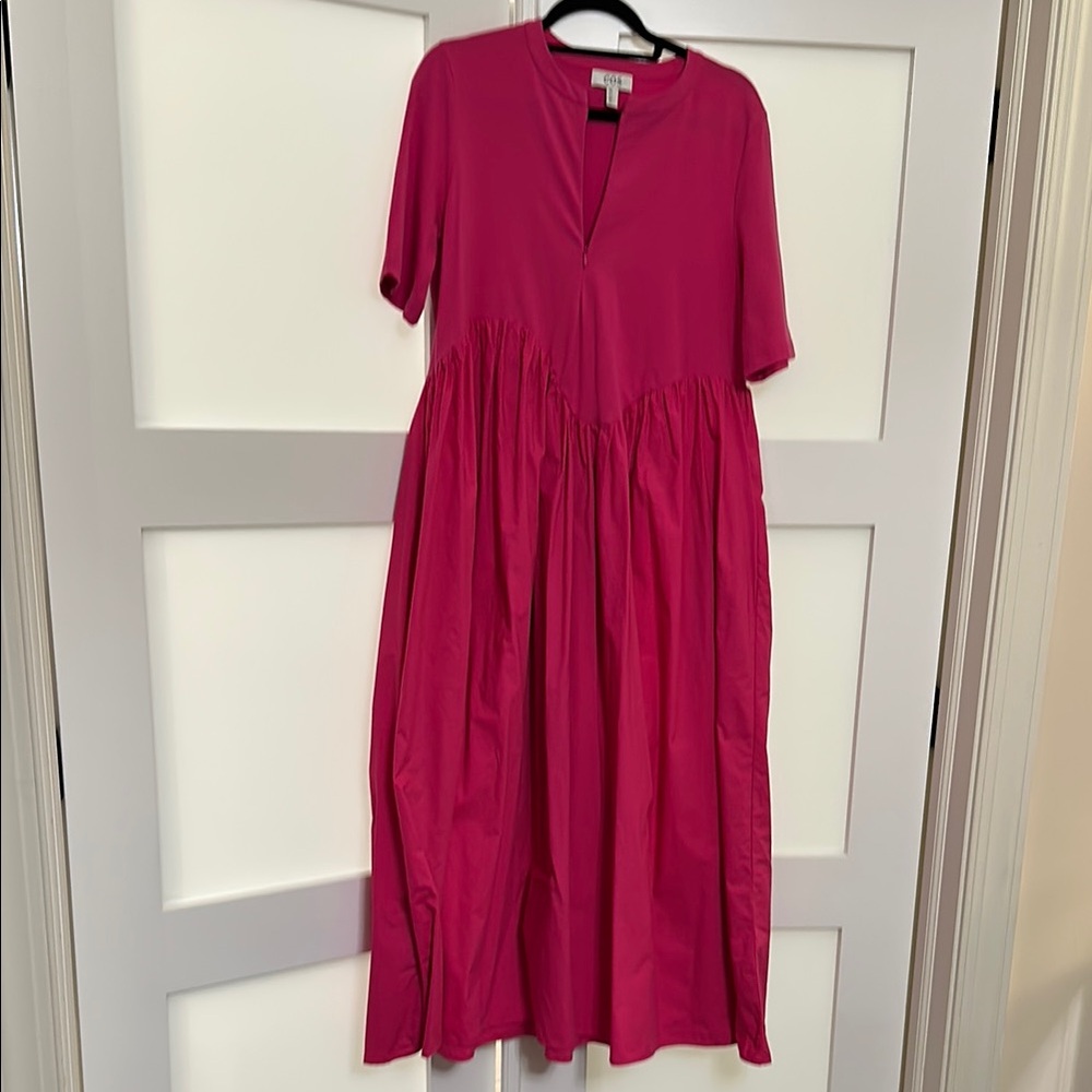 COS Elegant Pink Midi Dress